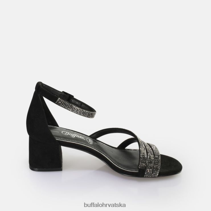 crno Buffalo veganska sandala s petom lilly glam |sandale TDD6T26